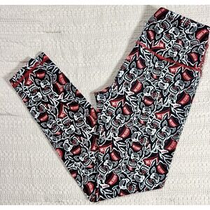 ZooZatz NC State University Wolfpack Logo Tailgate Leggings Medium Soft (B7)
